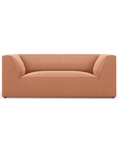 Ruby 2-personers sofa i velour B174 x D92 cm – Sort/Pink
