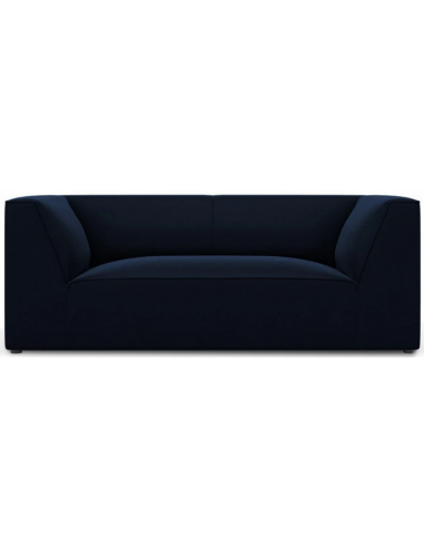 Ruby 2-personers sofa i velour B174 x D92 cm – Sort/Blå