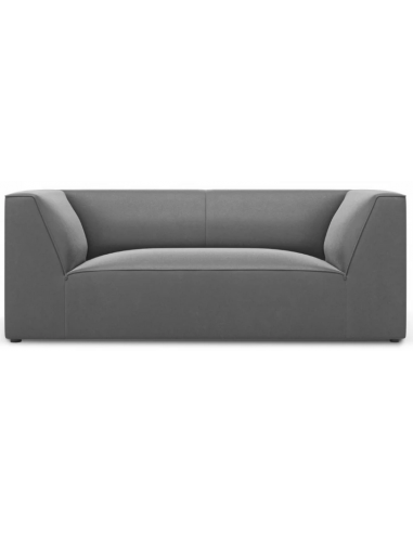 Ruby 2-personers sofa i velour B174 x D92 cm – Sort/Grå