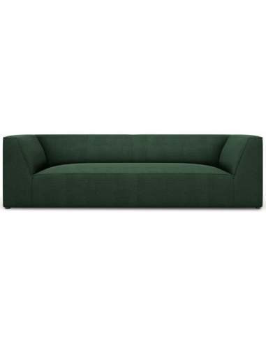Ruby 3-personers sofa i polyester B232 x D92 cm – Sort/Grøn