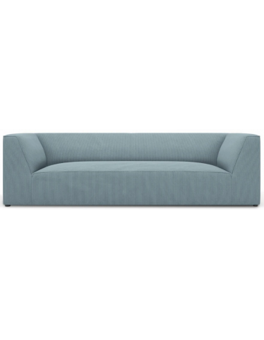 Ruby 3-personers sofa i corduroy B232 x D92 cm – Sort/Lyseblå