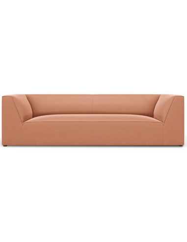 Ruby 3-personers sofa i velour B232 x D92 cm – Sort/Pink