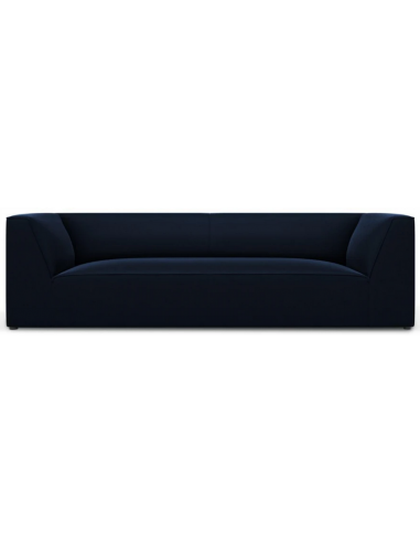 Ruby 3-personers sofa i velour B232 x D92 cm – Sort/Blå