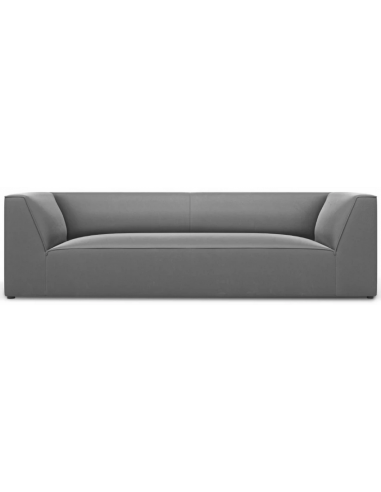 Ruby 3-personers sofa i velour B232 x D92 cm – Sort/Grå