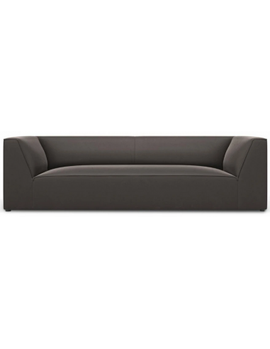 Ruby 3-personers sofa i velour B232 x D92 cm – Sort/Mørkegrå