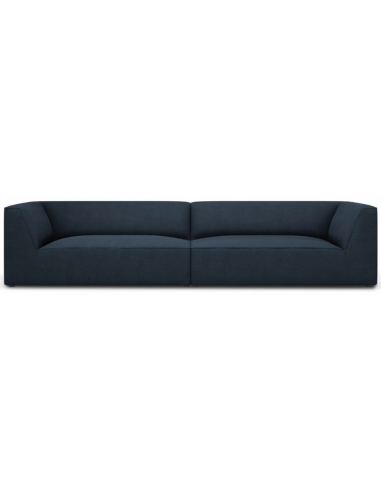 Ruby 4-personers sofa i polyester B302 x D92 cm - Sort/Navy