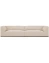 Ruby 4-personers sofa i polyester B302 x D92 cm - Sort/Beige