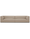 Ruby 4-personers sofa i polyester B302 x D92 cm - Sort/Mørk beige