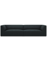 Ruby 4-personers sofa i corduroy B302 x D92 cm - Sort/Blå