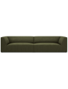 Ruby 4-personers sofa i corduroy B302 x D92 cm - Sort/Grøn