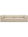 Ruby 4-personers sofa i corduroy B302 x D92 cm - Sort/Lys beige