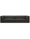 Ruby 4-personers sofa i corduroy B302 x D92 cm - Sort/Mørkegrå