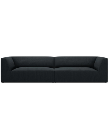 Ruby 4-personers sofa i corduroy B302 x D92 cm - Sort/Sort