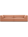 Ruby 4-personers sofa i velour B302 x D92 cm - Sort/Pink