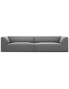 Ruby 4-personers sofa i velour B302 x D92 cm - Sort/Grå