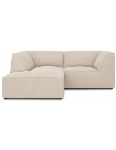 Billede af Ruby chaiselong sofa venstrevendt i polyester B186 x D180 cm - Sort/Beige
