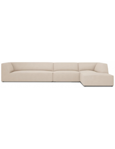 Billede af Ruby chaiselong sofa højrevendt i polyester B366 x D180 cm - Sort/Beige