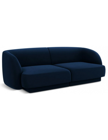 Miley 2-personers sofa i velour B184 x D85 cm – Blå