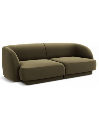 Miley 2-personers sofa i velour B184 x D85 cm – Grøn