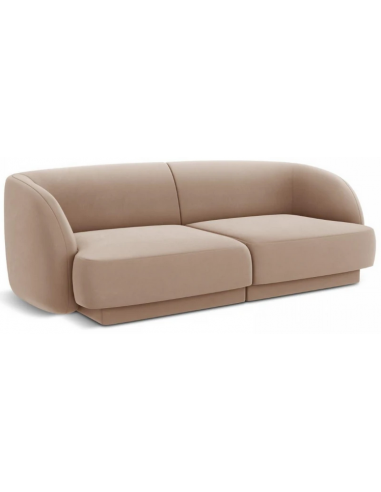 Miley 2-personers sofa i velour B184 x D85 cm – Cappucino