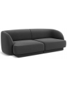 Miley 2-personers sofa i velour B184 x D85 cm - Grå