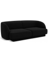 Miley 2-personers sofa i velour B184 x D85 cm - Sort