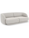 Miley 2-personers sofa i chenille B184 x D85 cm - Lysegrå