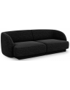 Miley 2-personers sofa i chenille B184 x D85 cm - Sort