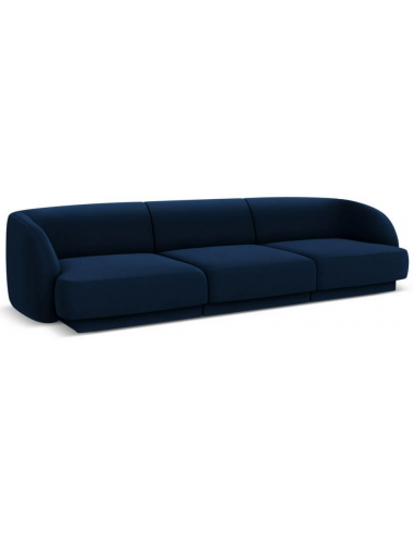 Miley 3-personers sofa i velour B259 x D85 cm – Blå