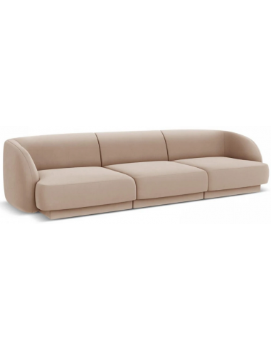 Miley 3-personers sofa i velour B259 x D85 cm – Cappucino