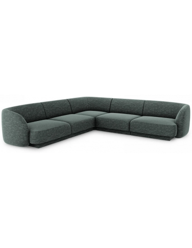 Miley hjørnesofa i chenille B252 x D252 cm - Petrolium