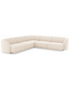 Miley hjørnesofa i chenille B252 x D252 cm - Lys beige