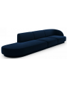 Miley venstrevendt chaiselong sofa i velour B302 x D85 cm - Blå