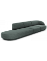 Miley venstrevendt chaiselong sofa i chenille B302 x D85 cm - Petrolium