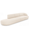 Miley venstrevendt chaiselong sofa i chenille B302 x D85 cm - Lys beige