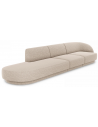 Miley venstrevendt chaiselong sofa i chenille B302 x D85 cm - Beige