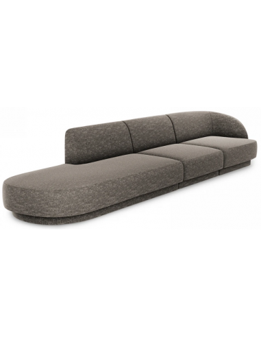 Miley venstrevendt chaiselong sofa i chenille B302 x D85 cm - Grå