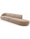 Miley højrevendt chaiselong sofa i velour B302 x D85 cm - Cappucino