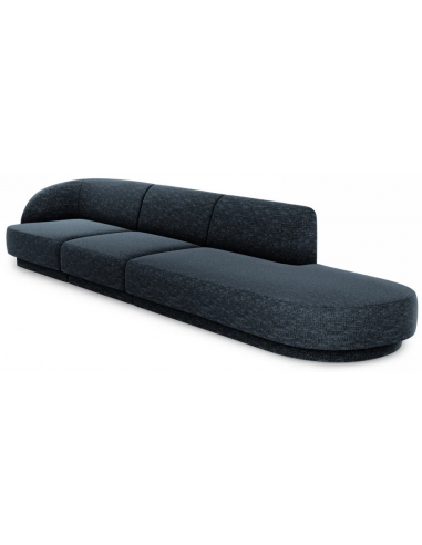 Miley højrevendt chaiselong sofa i chenille B302 x D85 cm - Blå