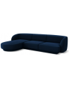 Miley venstrevendt chaiselong sofa i velour B259 x D155 cm - Blå