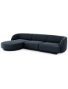 Miley venstrevendt chaiselong sofa i chenille B259 x D155 cm - Blå