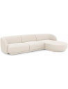 Miley højrevendt chaiselong sofa i bouclé B259 x D155 cm - Beige