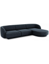 Miley højrevendt chaiselong sofa i chenille B259 x D155 cm - Blå