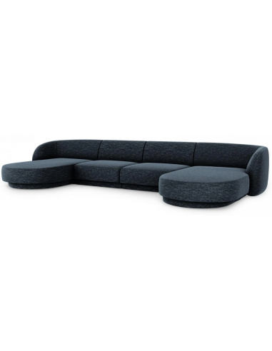 Miley U-sofa i chenille B334 x D155...