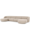 Miley U-sofa i chenille B334 x D155 cm - Beige