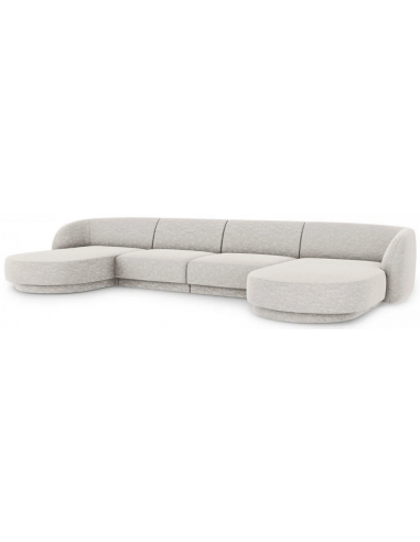 Miley U-sofa i chenille B334 x D155...