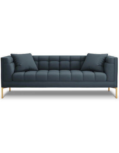 Karoo 3-personers sofa i metal og polyester B224 x D85 cm – Guld/Blå