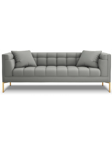 Karoo 3-personers sofa i metal og polyester B224 x D85 cm – Guld/Grå
