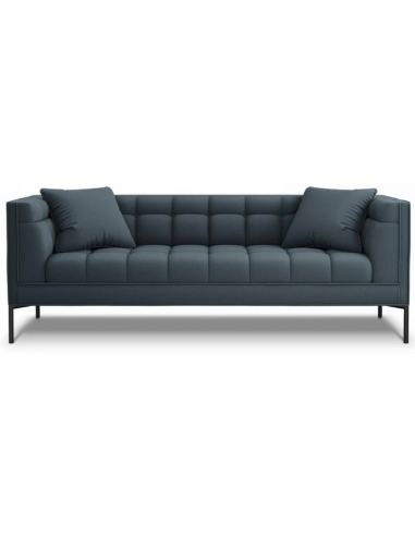 Karoo 3-personers sofa i metal og polyester B224 x D85 cm – Sort/Blå