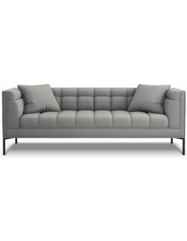 Karoo 3-personers sofa i metal og polyester B224 x D85 cm – Sort/Grå